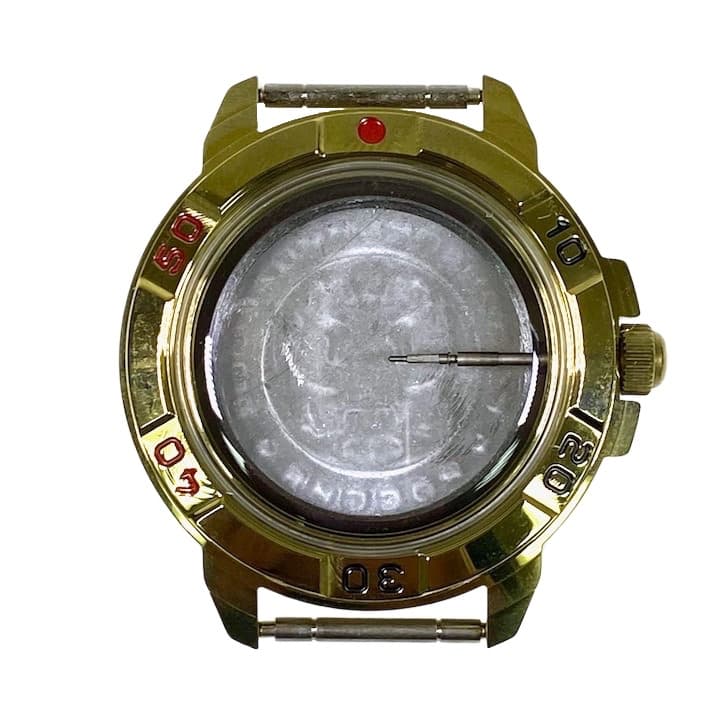 Корпус 439 для часов VOSTOK KOMANDIRSKIE с ручным заводом, покрытый нитридом титана, полирован, в комплекте  436ksb