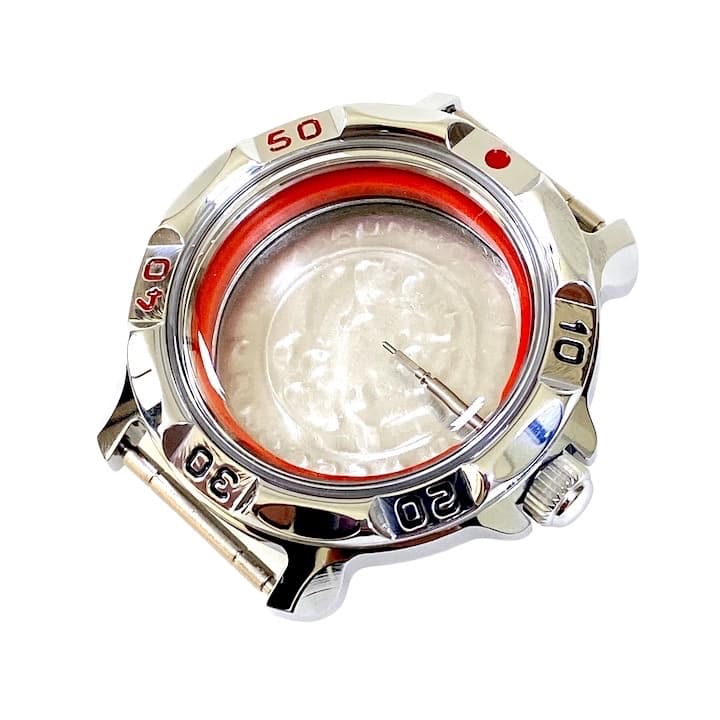 Корпус 811 для часов VOSTOK KOMANDIRSKIE с ручным заводом, хромированный, полированный, в комплекте 811ksb