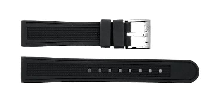 18 мм ВОСТОК ремешок, силикон, черный (PUS07-18mm)