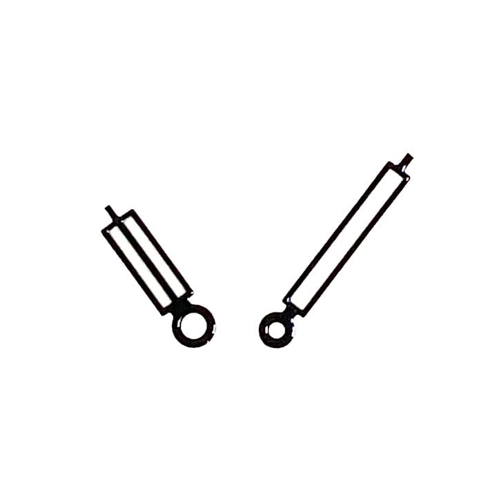 Черные стрелки новый Ф-стиль ВОСТОК КОМАНДИРСКИЕ (PAAR29)