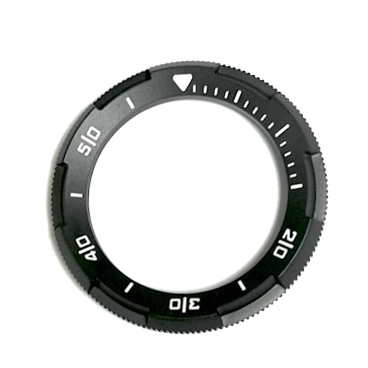 3D безель ВОСТОК АМФИБИЯ КОМАНДИРСКИЕ, черное PVD покрытие с пружиной (LU-MAS-23)