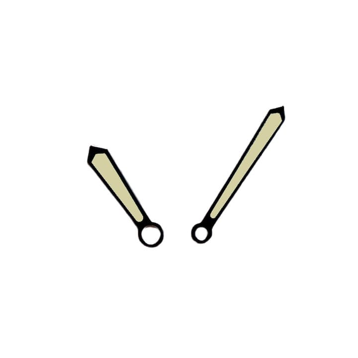 Schwarze винтажные стрелки меч ВОСТОК КОМАНДИРСКИЕ (PAAR37)