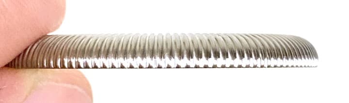 Рифленый безель SuperLumiNova полированный SwissChrono VOSTOK AMPHIBIA KOMANDIRSKIE с пружиной (LU-MAS-10)