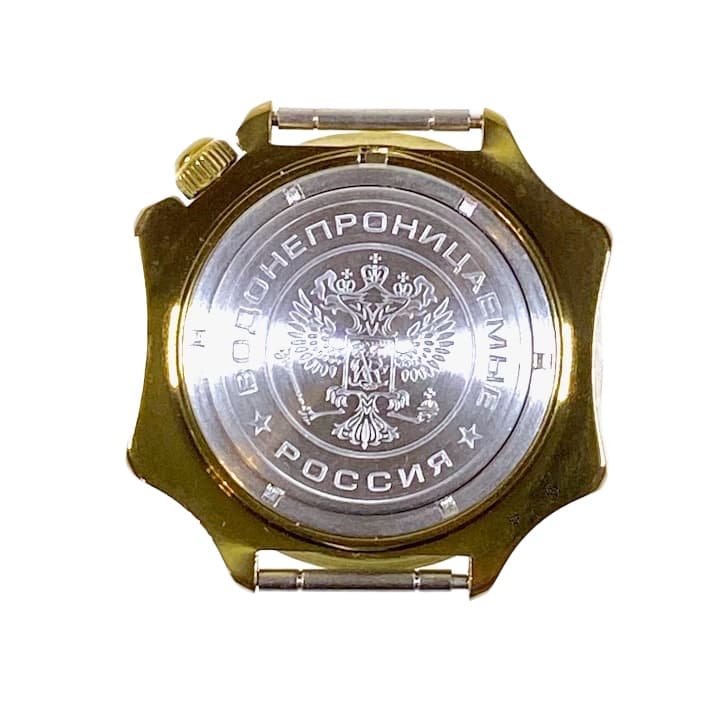 Корпус 539 для часов VOSTOK KOMANDIRSKIE с ручным заводом, покрытый карбонитом титана, сатинированный, полный  539ksb
