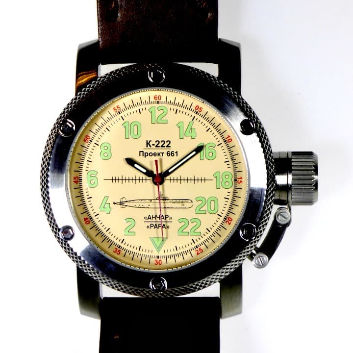 ТРИУМФ ПОДВОДНАЯ ЛОДКА АНЧАР, 24-часовые время, сапфировое стекло (1032.02)