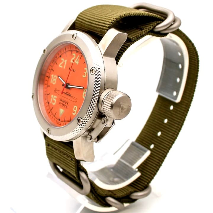 ТРИУМФ ПОДВОДНАЯ ЛОДКА КУРСК, 24-часовые время, сапфировое стекло (1088.21)