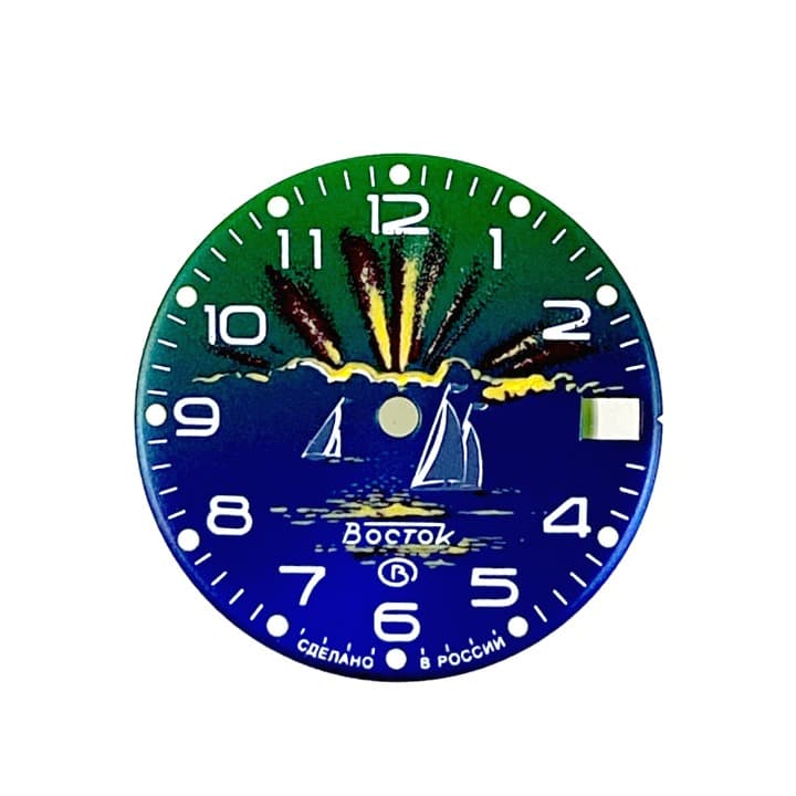 Циферблат 796 ВОСТОК КОМАНДИРСКИЕ Заход Солнца